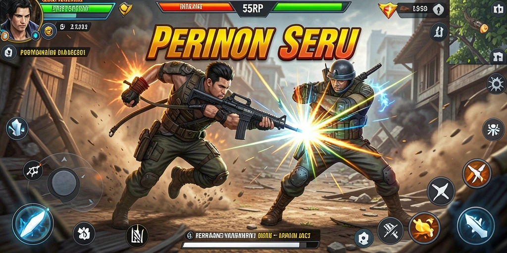 Tangkapan layar dari gameplay menegangkan di 55RP dengan aksi seru.