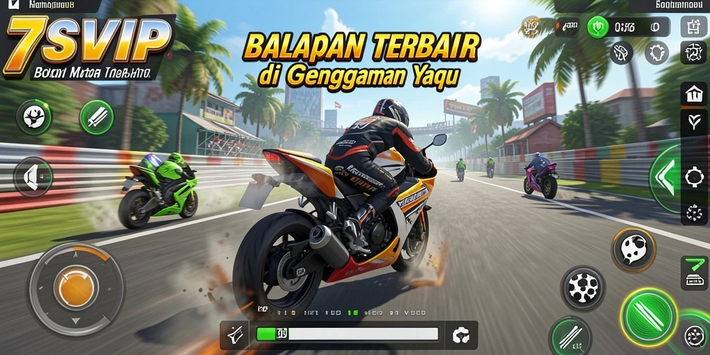 Gameplay seru di balapan motor 7SVIP dengan grafik menawan.
