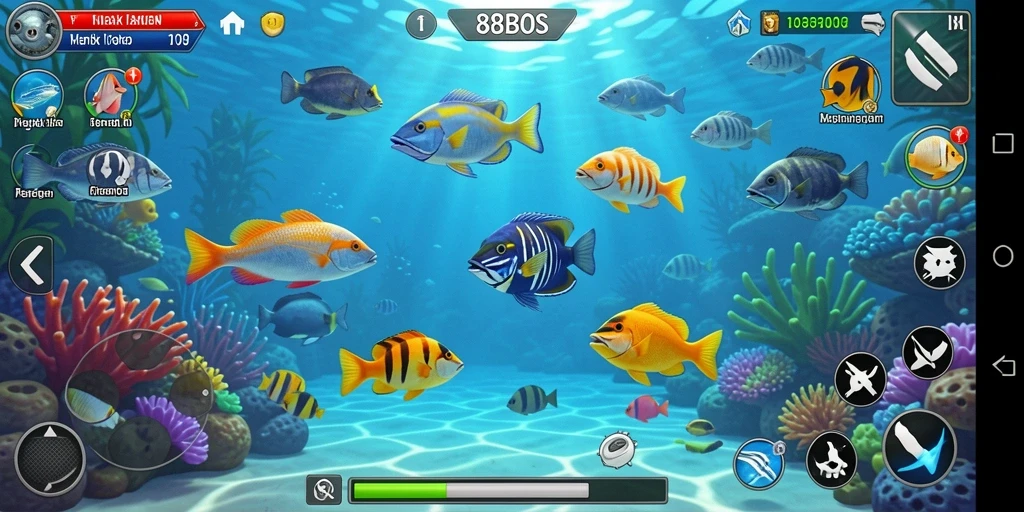 Tampilan menarik dari gameplay 88BOS yang penuh aksi Tembak Ikan.