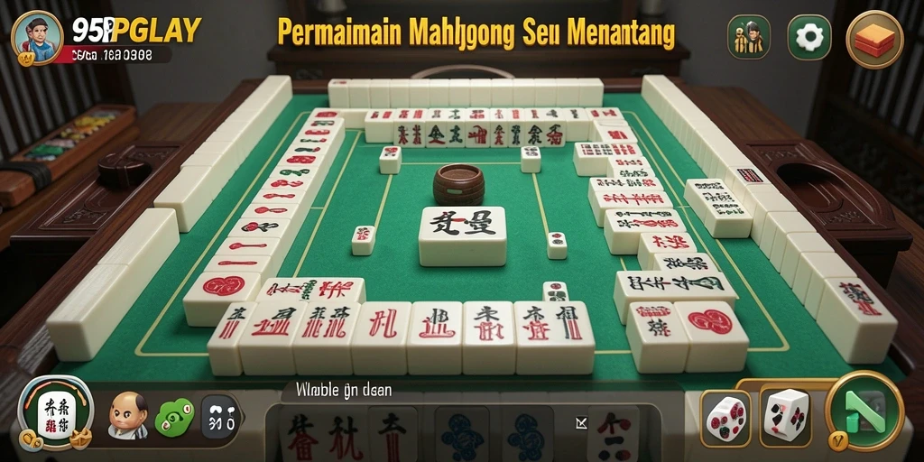 Tampilan gameplay Mahjong yang menarik dan interaktif di 95PGPLAY.