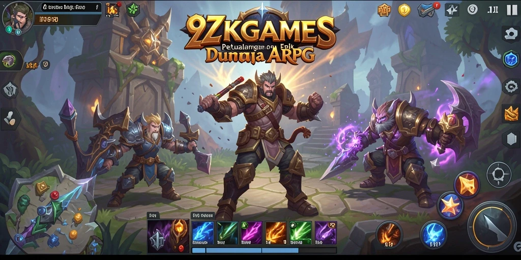 Tangkapan layar gameplay ARPG yang menarik dan penuh aksi.