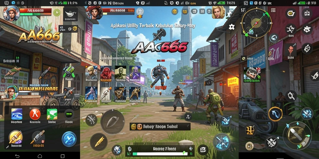 Screenshot utama AA666 menampilkan antarmuka aplikasi Utility yang intuitif.