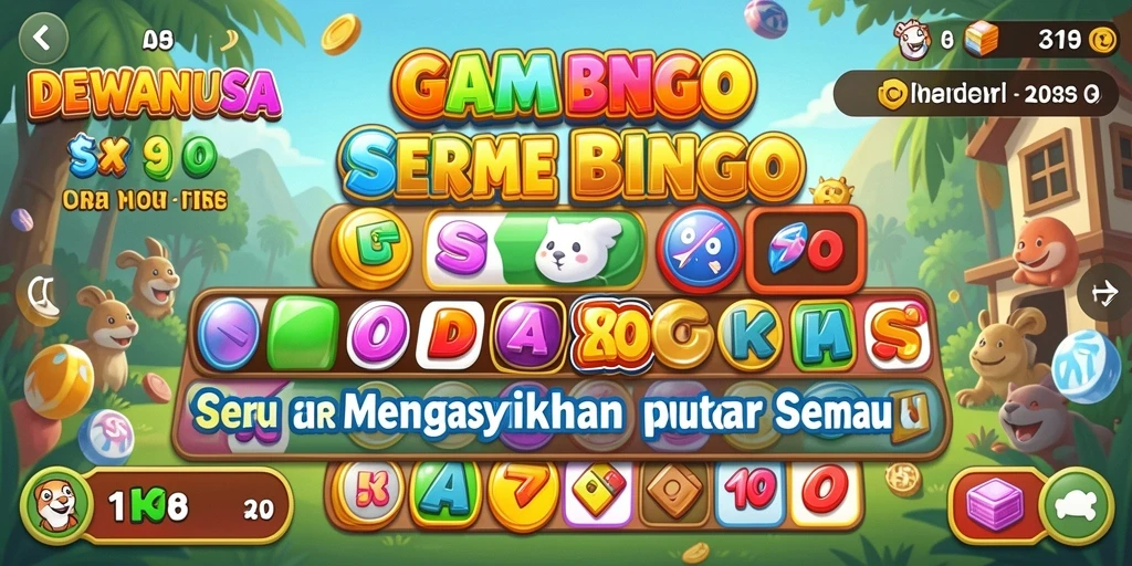 Screenshot gameplay DEWANUSA dengan suasana Bingo yang seru.
