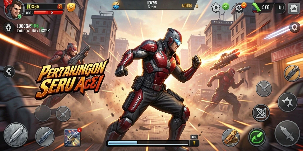 Gameplay mendebarkan dari IDX66 penuh aksi seru.