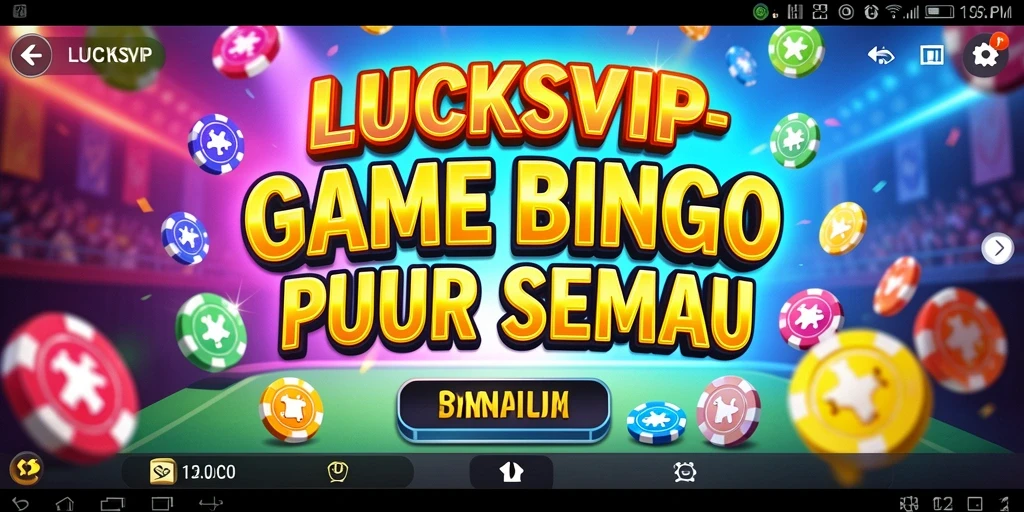 Screenshot utama LUCKSVIP menampilkan gameplay Bingo yang seru dan interaktif.