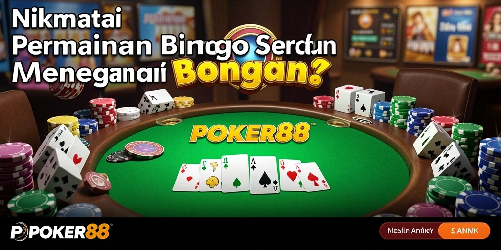 Tampilan gameplay seru di POKER88 dengan banyak pemain Bingo.
