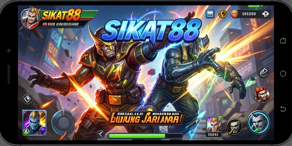 Tampilan gameplay aksi seru SIKAT88 dengan grafis yang memukau.