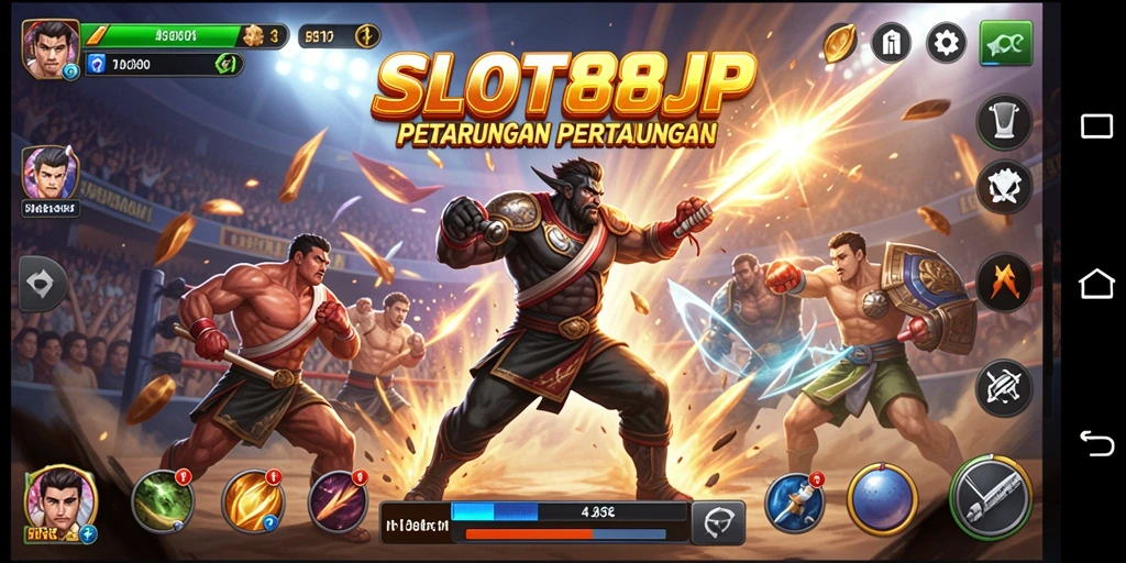 Tampilan gameplay yang seru dan mendebarkan di SLOT88JP.