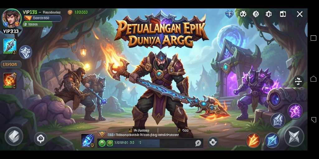 Tampilan gameplay ARPG yang mendebarkan di VIP333.